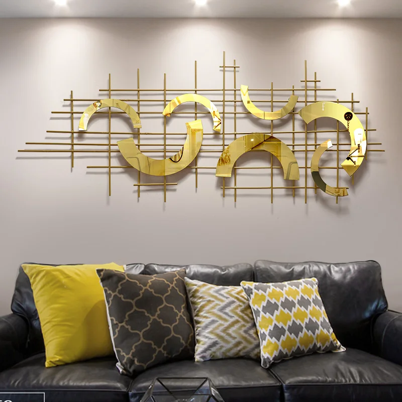 American Luxury Wrought Iron Wall Mural Crafts Home Livingroom Sofa Background Sticker Decoration Hotel Office Hanging | Дом и сад
