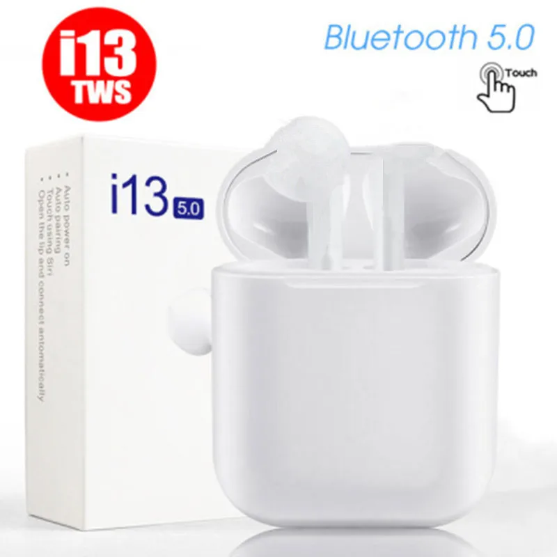 

Touch Control I13 TWS 1:1 Earbuds Wireless Bluetooth 5.0 3D stereo Portable Sports Mini Earphone For iphone 5 6 7 8 X plus XS