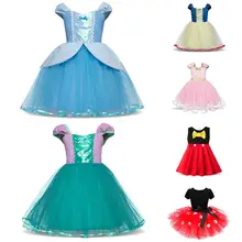Детское нарядное платье; Одежда для девочек; карнавальный костюм принцессы Золушки для вечеринки; детская одежда на Хэллоуин и Рождество; vestidos Infantil
