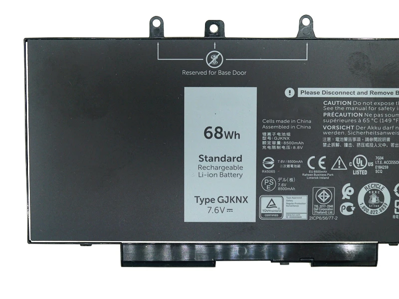 Аккумулятор ONEVAN GJKNX для ноутбука Dell Latitude E5480 E5580 E5490 E5590 Precision M3520 M3530 GD1JP 7,6 V 68WH высокой емкости