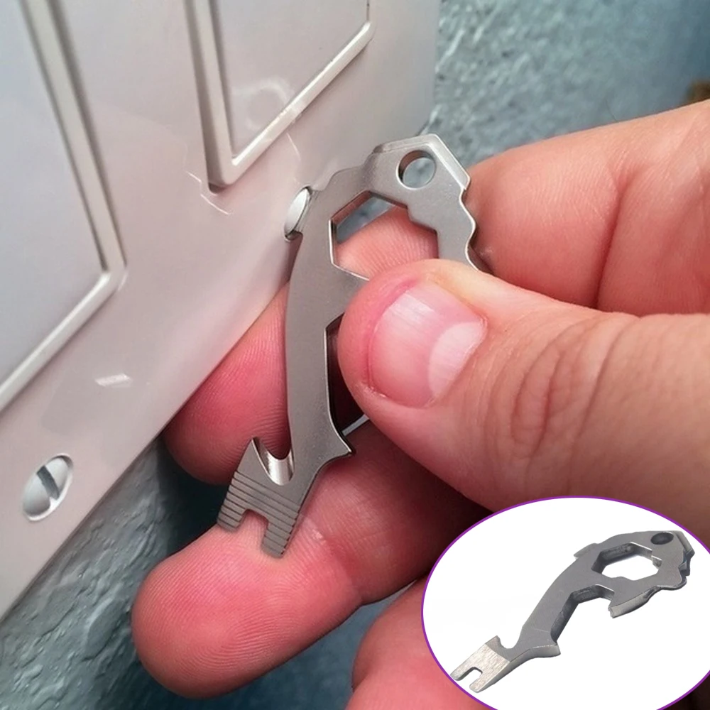 20or1 Portable Multi-Function Screwdriver Carabiner Opener Pocket Keychain Tools 
