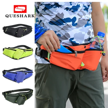 

Reflective Waterproof Running Waist Bag with Water Bottle Holder Cycling Fishing Sport Waist Pack Marathon Waist Pouch 6-inch