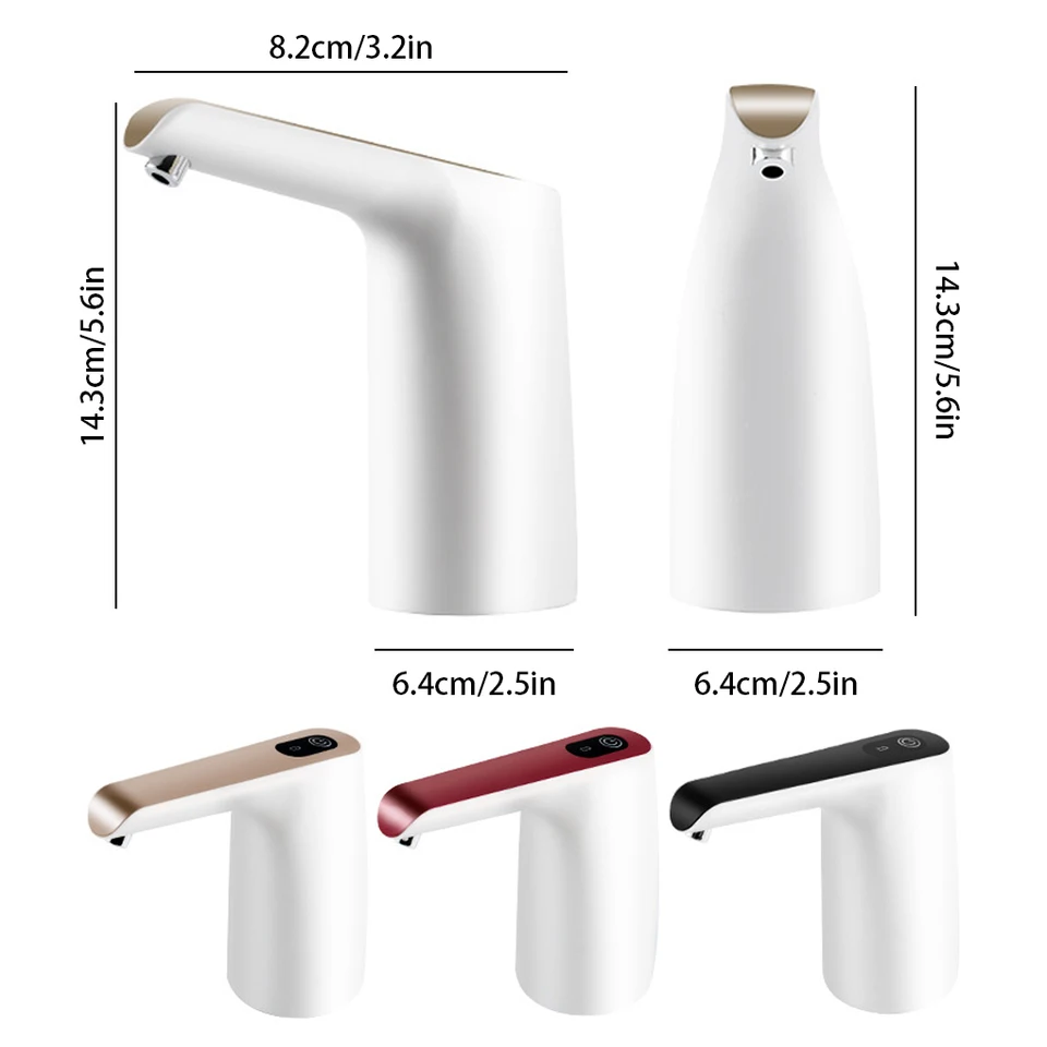 Distributore d'acqua elettrico, portatile, wireless, universale, con
