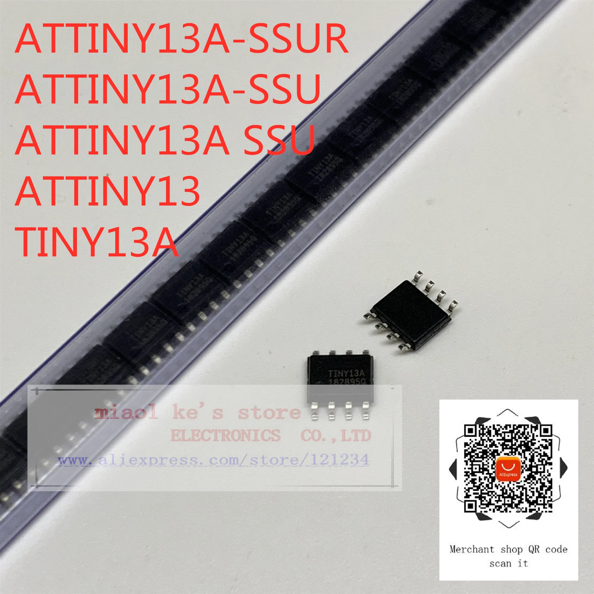 2PCS ATTINY13A-SU TINY13A-SU SMD 8-bit Microcontroller