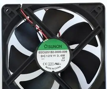 

original EEC0251B2-0000-A99 12V 3.4W 12CM 120*120*25 2 line mute fan