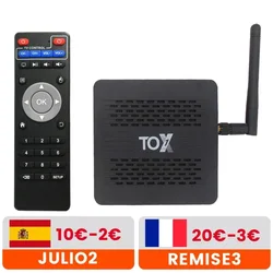 TOX1 Amlogic S905X3 Android 9.0 TV Box 4GB 32GB TV Receivers 2.4G 5G WiFi 1000M LAN 4K HD Set top Box VS UGOOS X3 PRO