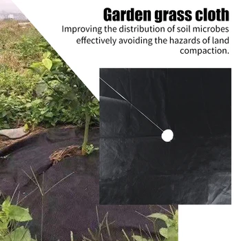 

10pcs/set Garden Tool Moisturizing Breathable Outdoor Accessories Landscape Black Weed Control Cover Non-woven Fabric Ground