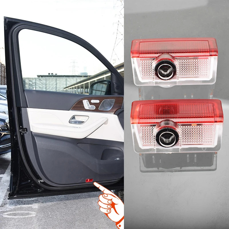 2pcs Car Door logo lights For Mercedes Benz W166 W212 W213 W246
