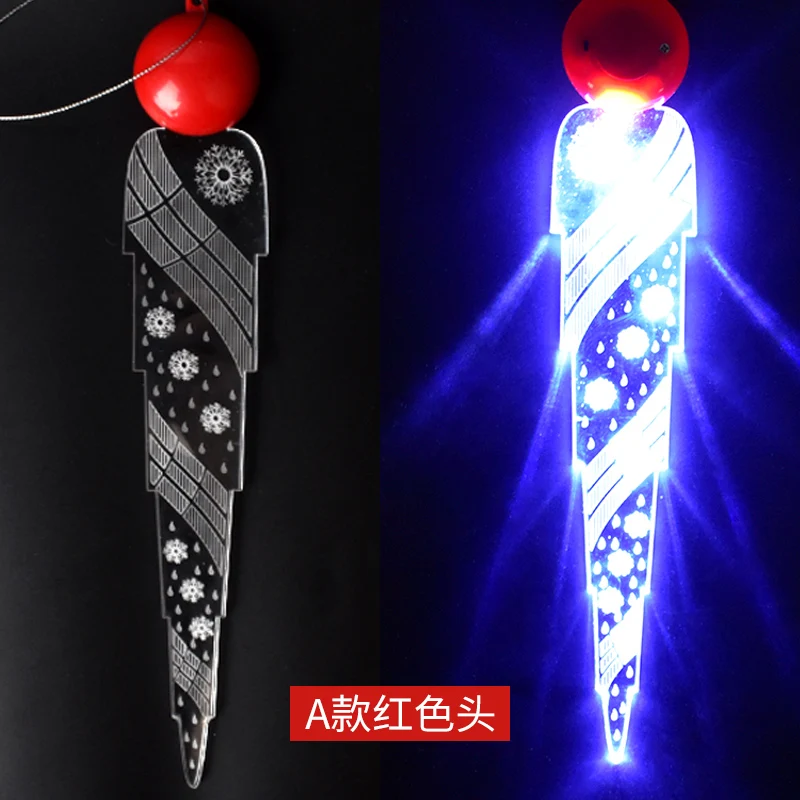 Christmas Creative Gifts Christmas Acrylic Simulation Ice Strips Lights LED Flash Children