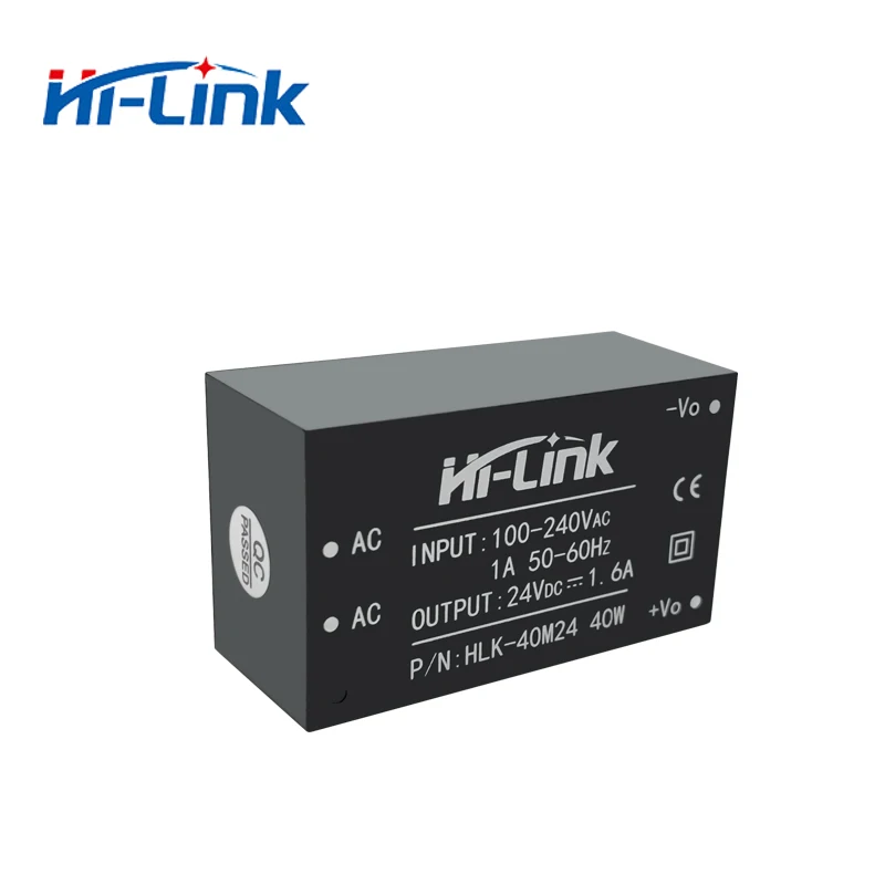 1pcs 9V/12V/15V/24V HLK-40M24 HLK-40M12 220V To 12V 24V 4.4A 3.3A 2.6A 1.6A 40W Series Isolation AC DC Power Supply Module