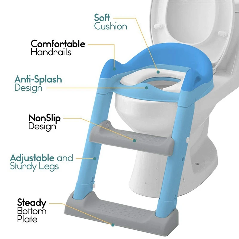 Тренировочное сиденье для горшка с регулируемой лестницей, детское лесенка для туалета с нескользящей лестницей для стула, тренировочная лестница для горшка, Pott
