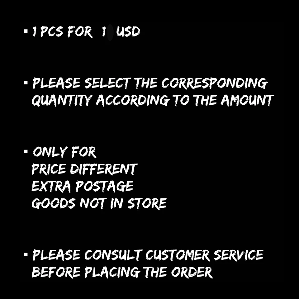 

Only For Price Different / Extra Postage / Goods Not In Store - 1 PCS For 1.00 USD