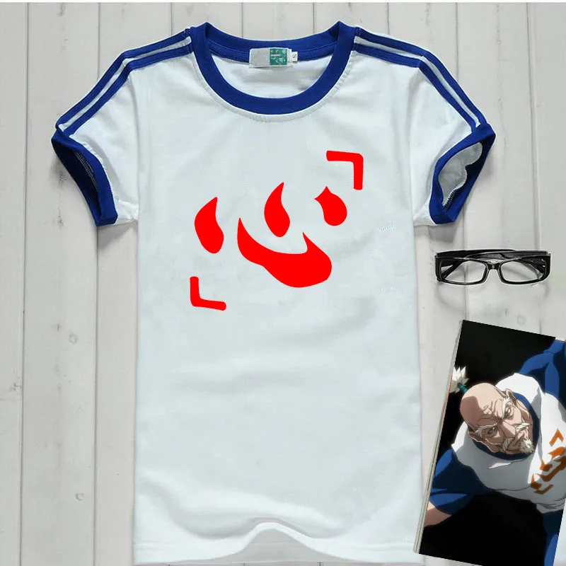 Hunter X Мужская и женская футболка Японии Аниме Охотник Исаак Netero Косплей Хлопковая