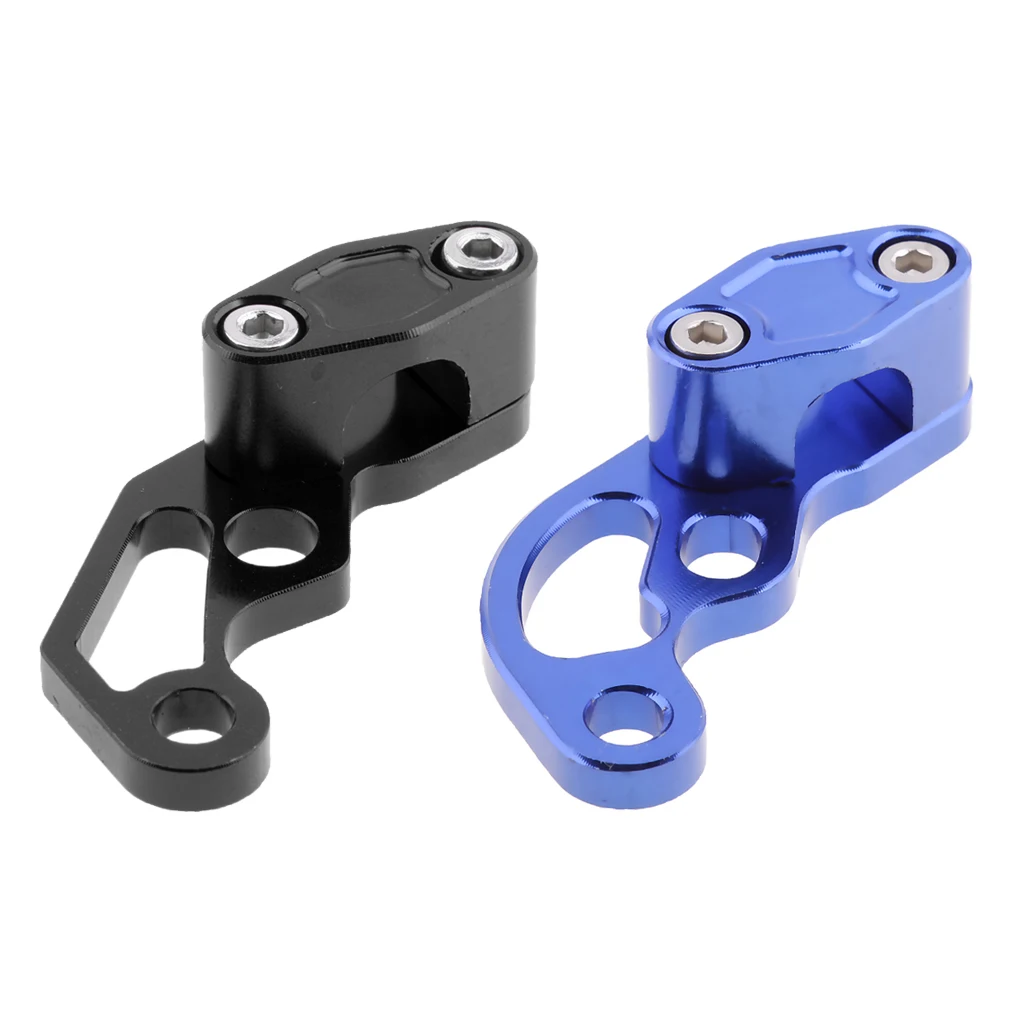 CNC Aluminum Clutch Cable Holder Clamp with Mounting Screw for Honda CB650F 2017-2018, Blue+Black