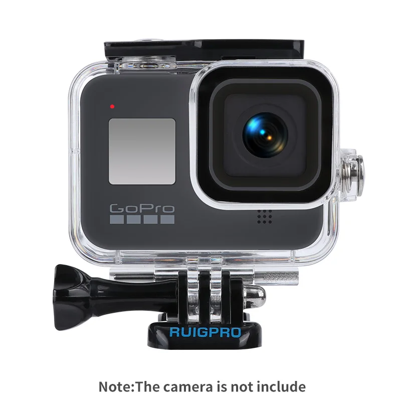 for Gopro Accessories Set go pro hero 8 kit EVA case Tempered film waterproof Housing case red filter Frame silicone Protector - Цвет: SET1