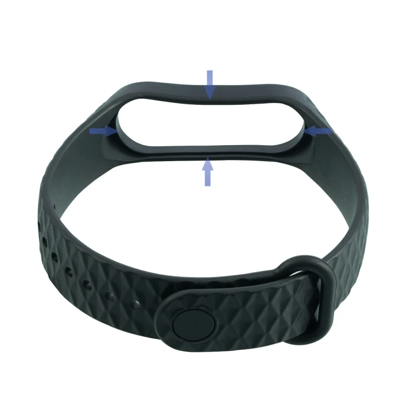 New Silicone Bracelet For Xiaomi Mi Band 4 Sports Replacement Pattern wristband For MI Band 3 Silicone Strap Smart Accessories