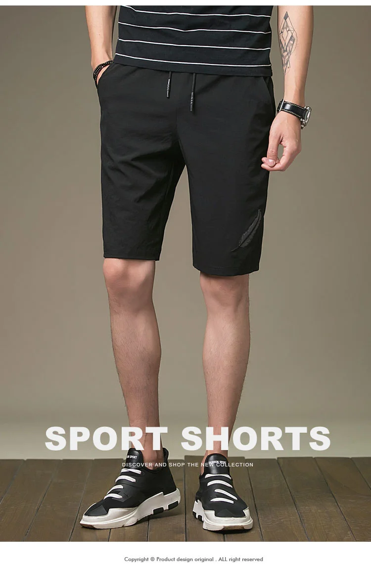 

2020 Custom Male's Sportswear Running Summer Breathable Zip Pocket Homme Pants Trousers Casual Beach Boy's Shorts hot-sellin