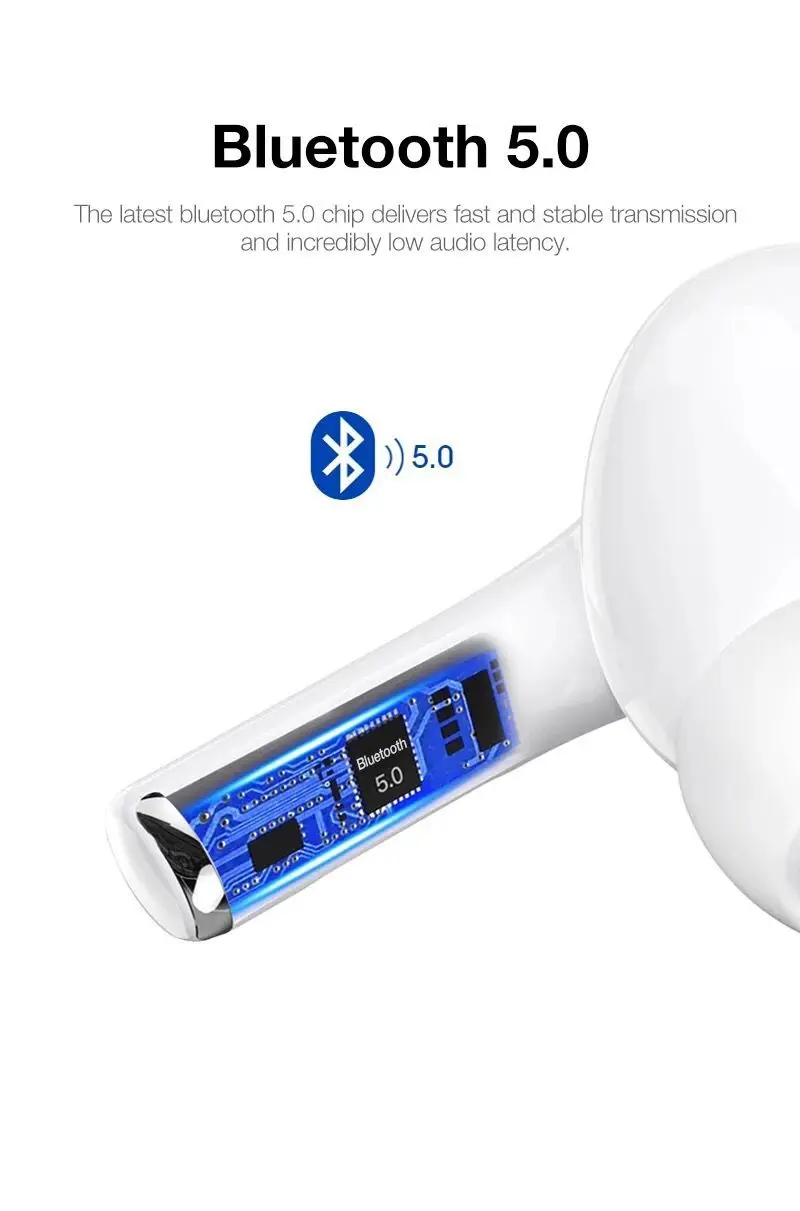 Airpodding Pro 3 Bluetooth Earphone TWS Wireless Headphones HiFi Music Earbuds Sports Gaming Headset For IOS Android Phone