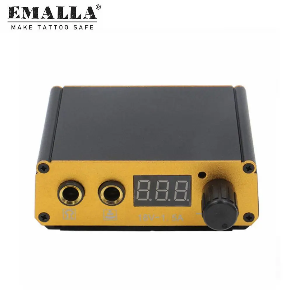 

1PCS LCD Digital Dual Tattoo Power Supply For Liner Shader Tattoo Machine Gun Tool With Power Cord Tattoo Supply Free Shipping