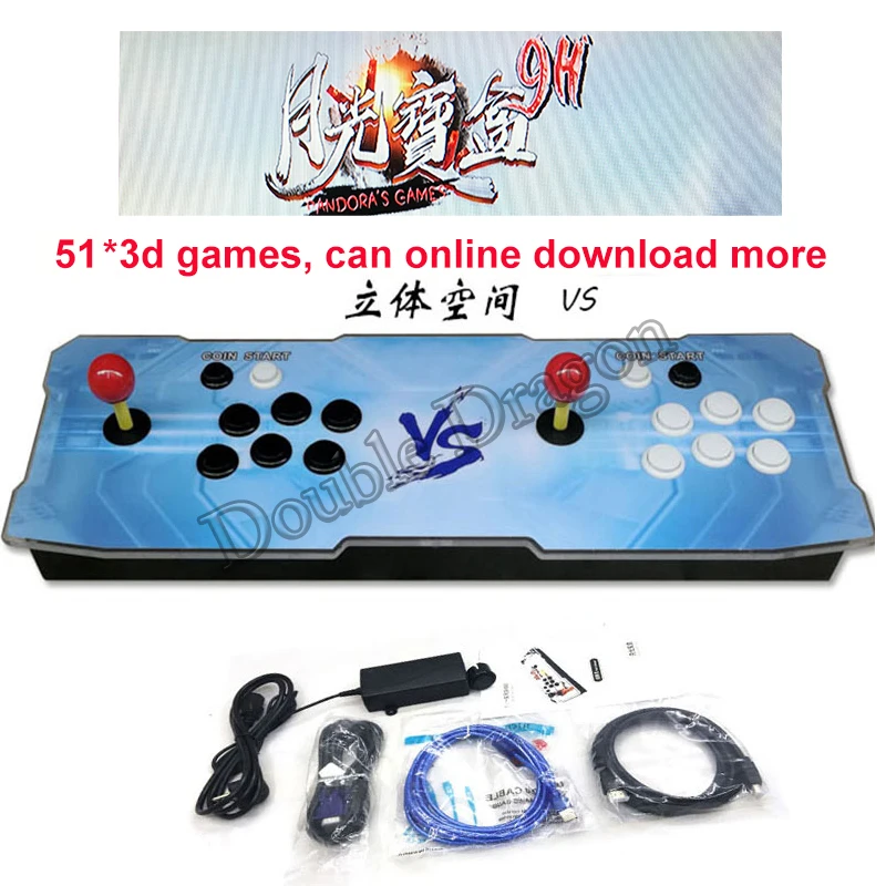 US $143.99 Pandora Saga Game Box 12 XII Arcade Console 3339 3288 in 1 motherboard 2 Player Joystick Button Controller 533d to TV PC LCD