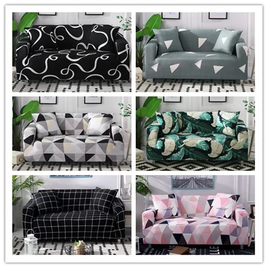 

Stretch Universal Elastic Sofa Covers for Living Room Sectional Slipcover All-inclusive Printed Corner Couch Cover 1/2/3/4 seat
