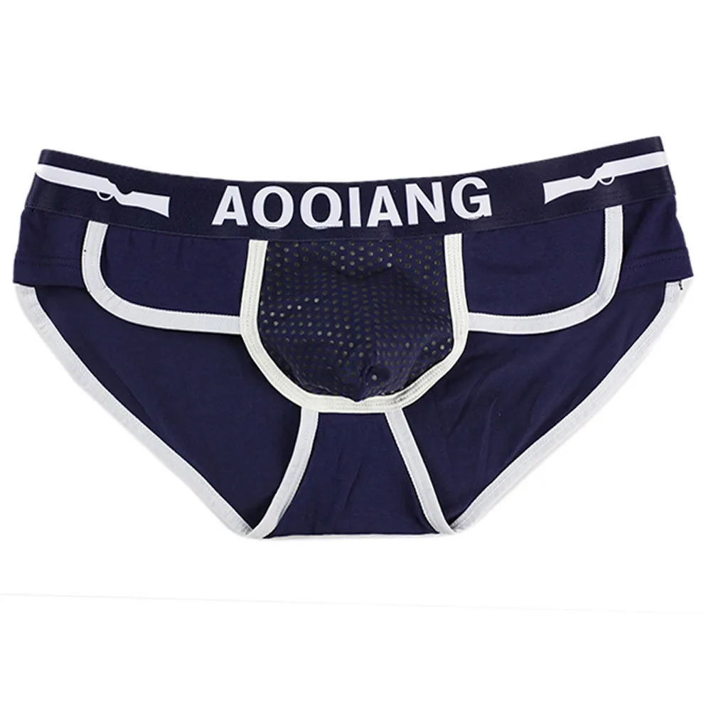 Men's underwear breathable sexy briefs boxer briefs shorts soft cotton underwear protruding casual beach shorts men 30N22 (4)