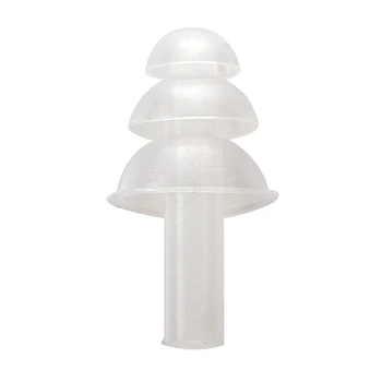 

Super sell-5 Pair Soft Silica Gel Swim Earphones Earplug Transparent Protection