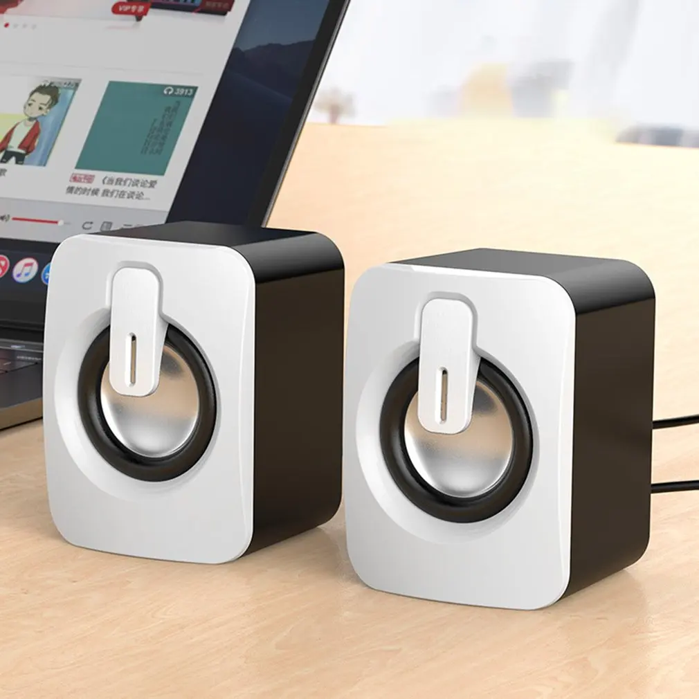 Mini Computer Speaker 3.5mm USB Wired Speakers 3D Stereo Sound Surround Loudspeaker For Laptop Notebook Not Bluetooth-Compatible - ANKUX Tech Co., Ltd
