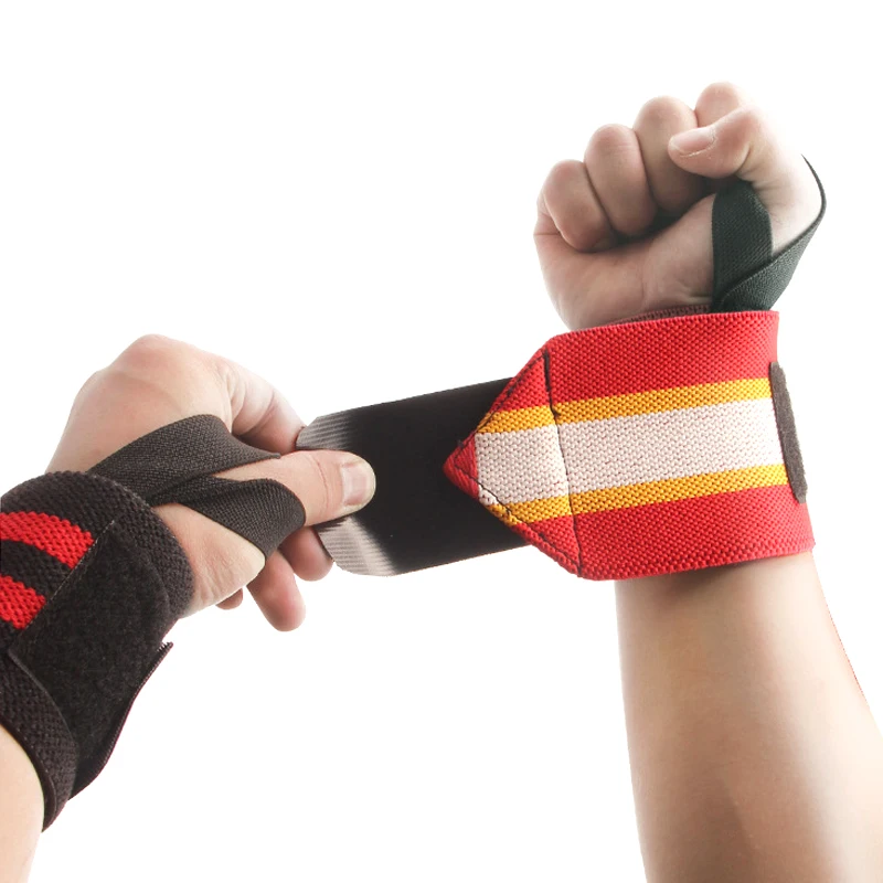 1 Pair Wrist Brace Weightlifting Bracers Breathable Strength Training Support for Sports Fitness