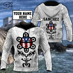 PLstar Cosmos 3dprint Date Personnaliser Nom Porto Rico Harajuku Streetwear Drôle Causal Unique Unisexe Hoodies/Sweat/Zip  5 