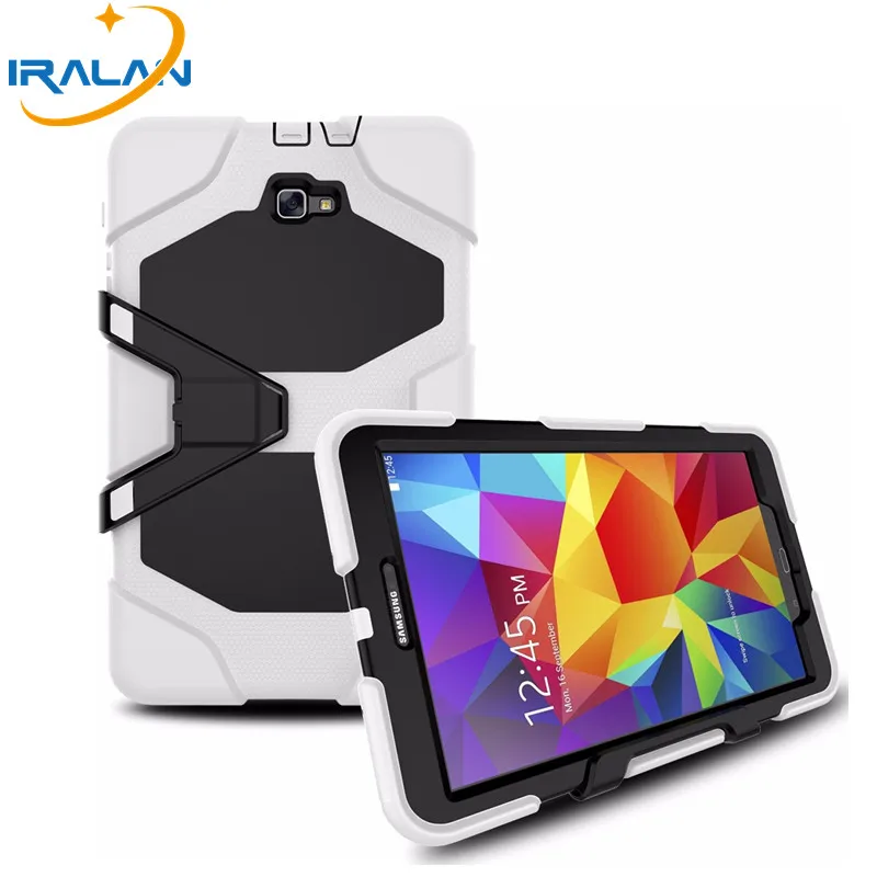

Лидер продаж 2018, чехол-подставка для планшета Samsung Galaxy Tab A 10,1, T580, T580N, сверхпрочный Гибридный Силиконовый чехол, Бесплатная доставка + ручка + пленка