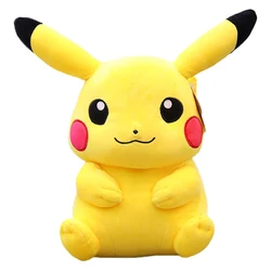 Peluche Pikachu de 25/35/45 Cm, Kawaii, Animal en peluche, poupée de dessin animé, oreiller elfe jaune, ornements, cadeau d'anniversaire pour enfants 