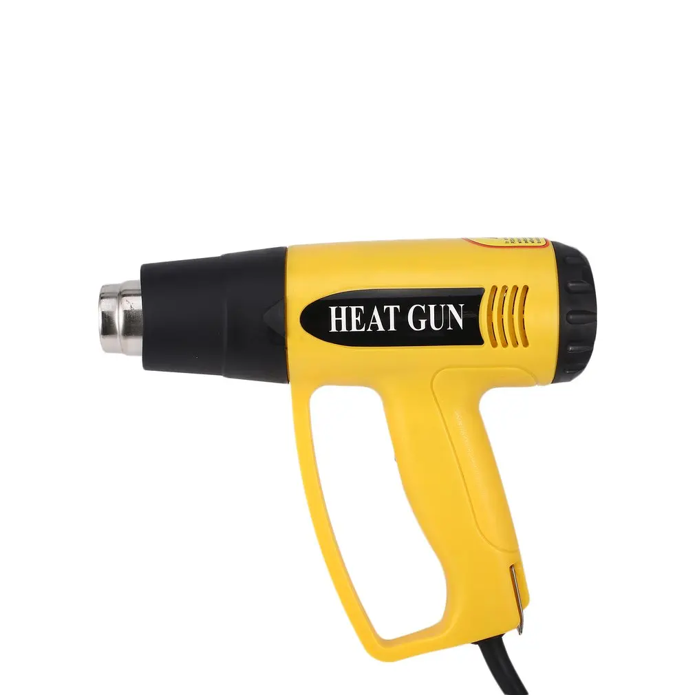 620B 2000 Вт UK Plug цифровой ЖК Электрический тепловой пистолет с горячим воздухом, температурный вентилятор, регулируемый термоусадочный раствор для удаления краски, переделка, насадка для инструментов DIY