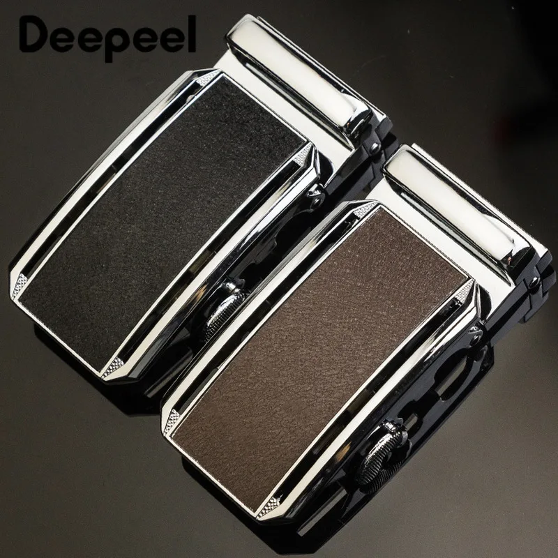 Deepeel 1pc 36mm Fashion Metal Automatic Buckle Head Inside Wearing Business Belt for 34-35mm DIY Leather Craft Male Accessories |