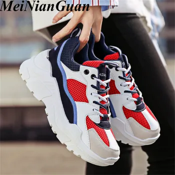 

Round Toe Men's Sports Shoes Lace Up Mens Sneakers Breathable Tennis Male Running Hot Sale Man Sport Shoes Couple Dad Shoes I3