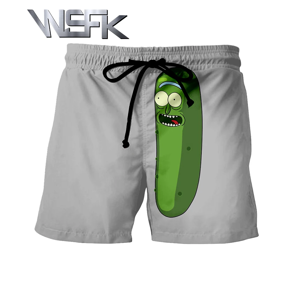 WSFK new rick and morty funny personality mens shorts sports casual shorts