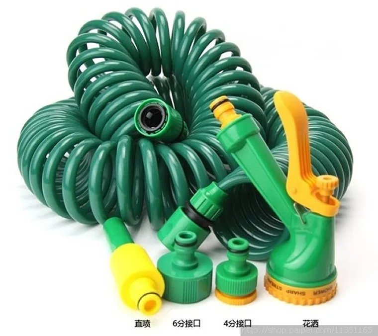 

Vehicle Cleaning Pipe Six Pieces Set Spring Type Telescopic Vehicle Cleaning Tube Car Washing Gun Multifunctional Water Gun Univ