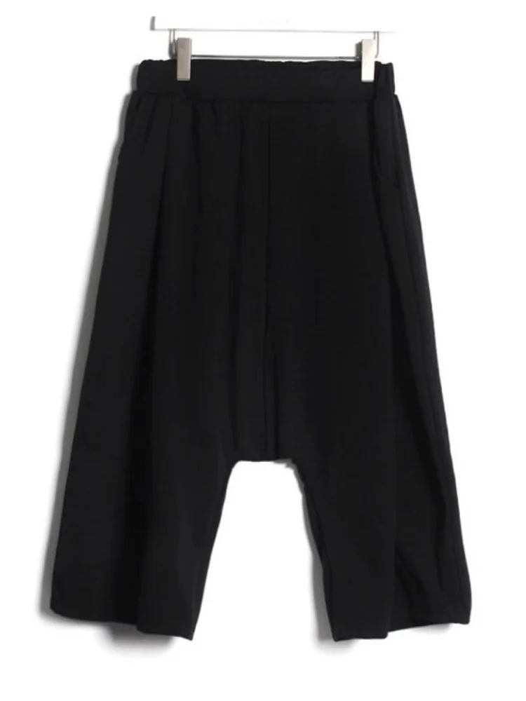 Men's Beat Pants Spring And Autumn New Hip Hop Street Rock Stage Style Retro Straight Loose Casual Large Size Wide Leg Pants