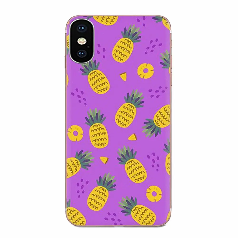 Soft TPU Mobile Phone Case Cover Pineapple Ananas For Apple iPhone 5 5C 5S SE 6 6S 7 8 Plus X XS Max XR
