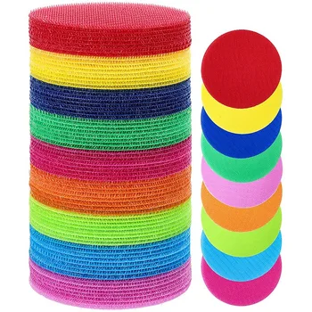

72 Pieces of Carpet Dot Mark 4 Inch Non-Slip Floor with 9 Colors, Suitable for Preschool, Kindergarten, Classroom