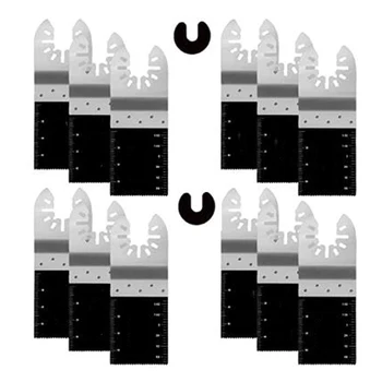 

Metal Oscillating Saw Blades, Bi-Metal Oscillating Tool Blades for Metal Cutting 12Pcs Oscillating Tool Accessories Kit