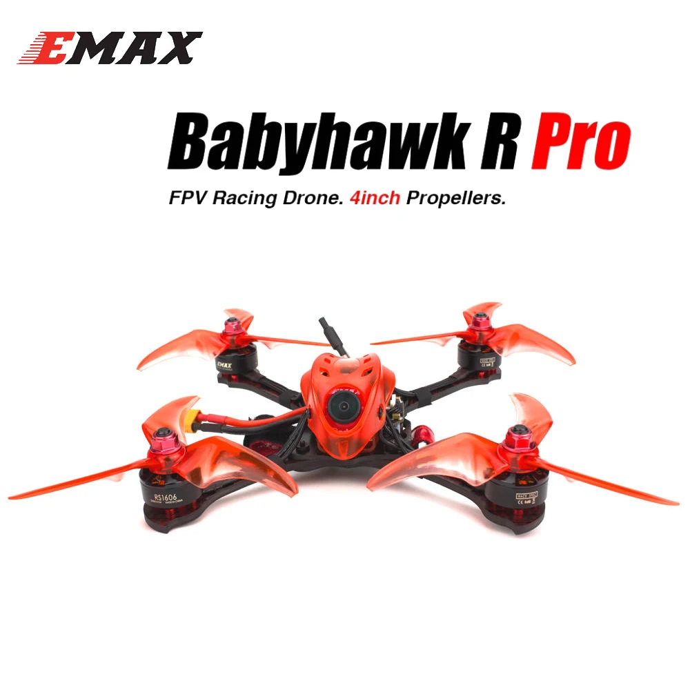 

Emax Babyhawk Race Pro 4 inch FPV RACING DRONE - BNF (Frsky D8) F4 Mini Magnum III BLHeli32 3-6s RS1606 3300kv RC Quadcopter FPV