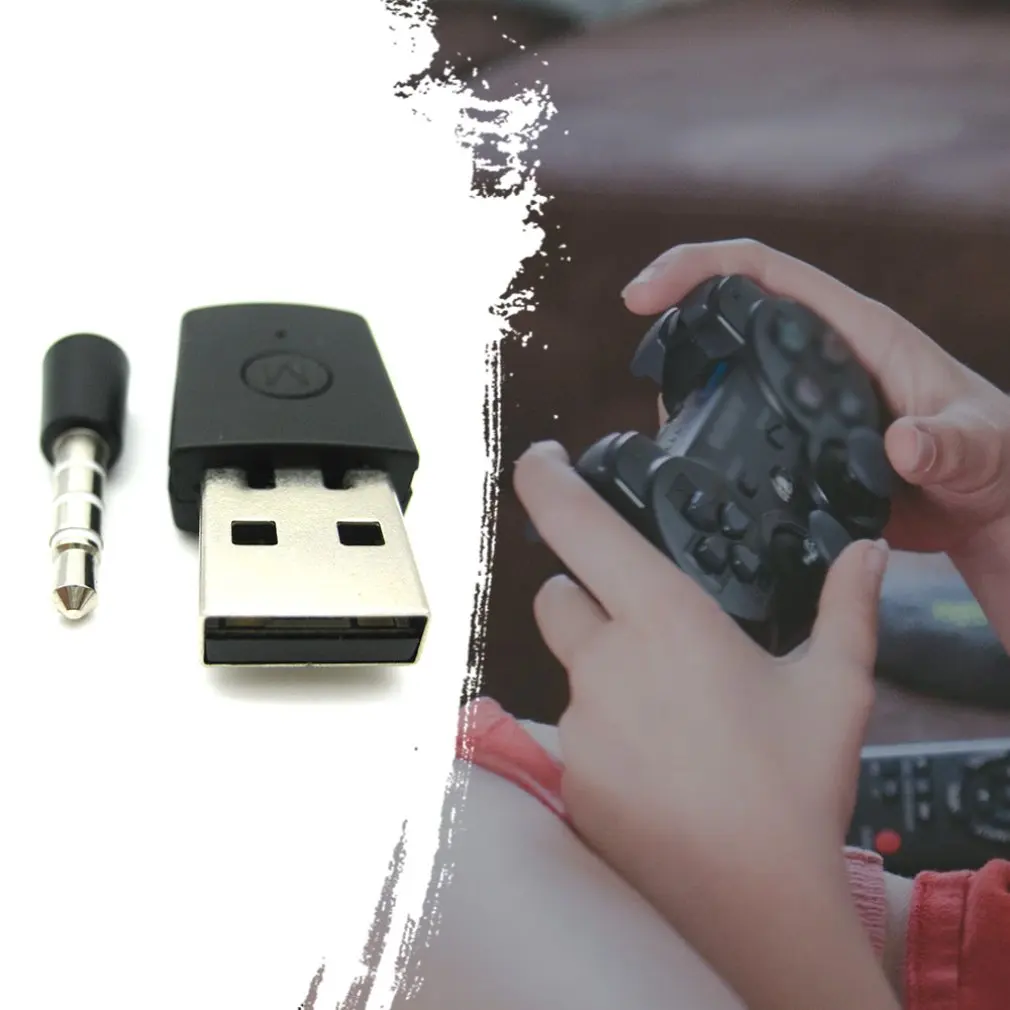 USB Bluetooth-адаптер для беспроводных наушников микрофон адаптер контроллера PS4