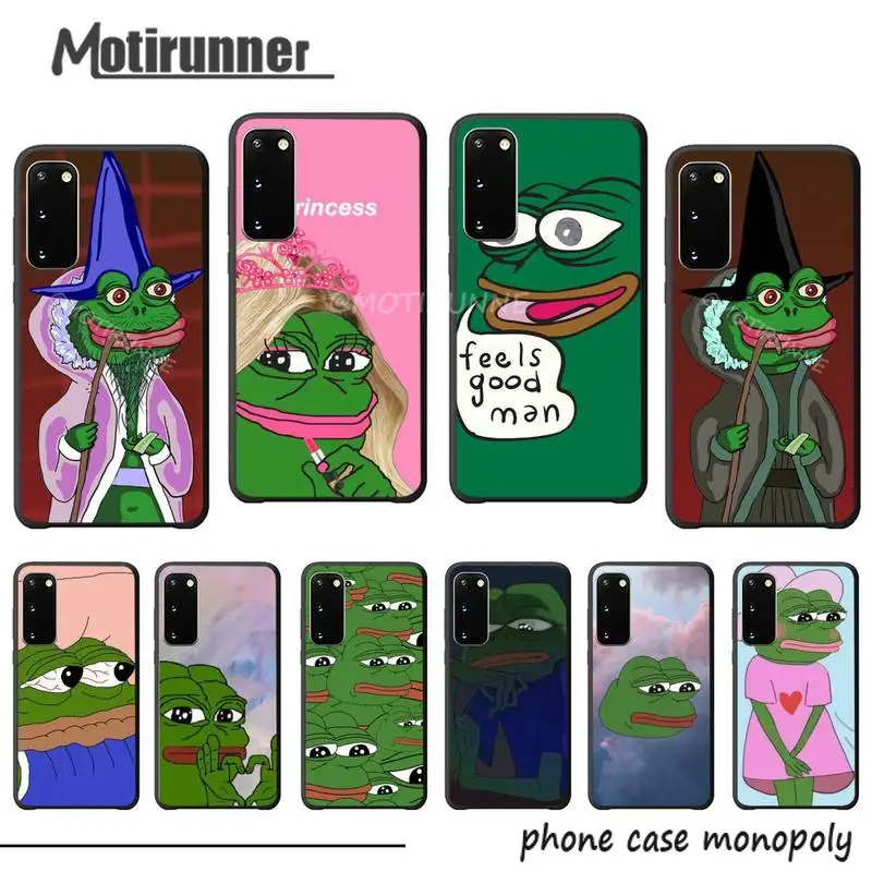 Роскошный чехол Motirunner Sad Decadent Frog для Samsung Galaxy S9 S10 S20 Plus Note8 Note9 Note10 A80 A01 | Мобильные