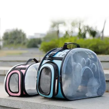 

Out Pickup Pet Bag Shoulder Bag Foldable Pet Bag Portable Transparent Dog Backpack