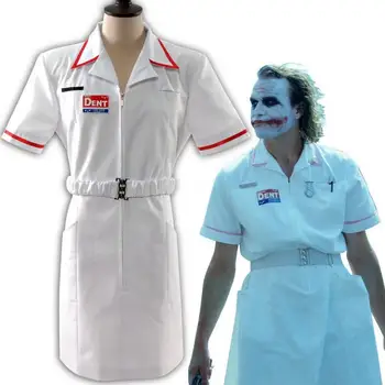 

Batman：Arkham Origins The Joker Nurse uniform costumes Cosplay Halloween Party Animation Adult role play Costumes Full set