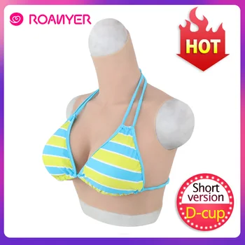 

Roanyer transgender crossdresser artificial silicone fake breast forms D Cup male to female Realistic crossdressing False Boobs