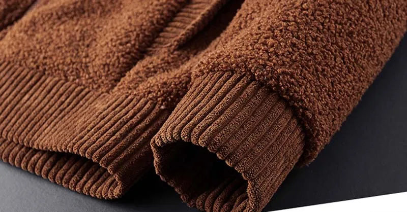 Mcikkny Men Warm Winter Hoodies Cardigan Fleece Lined Sweater Coats Male Knitted Clothing For Autumn (10)