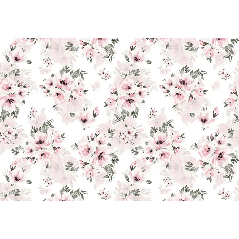 

Customized printing floral photo backgrounds for baby shower party portrait photography backdrops