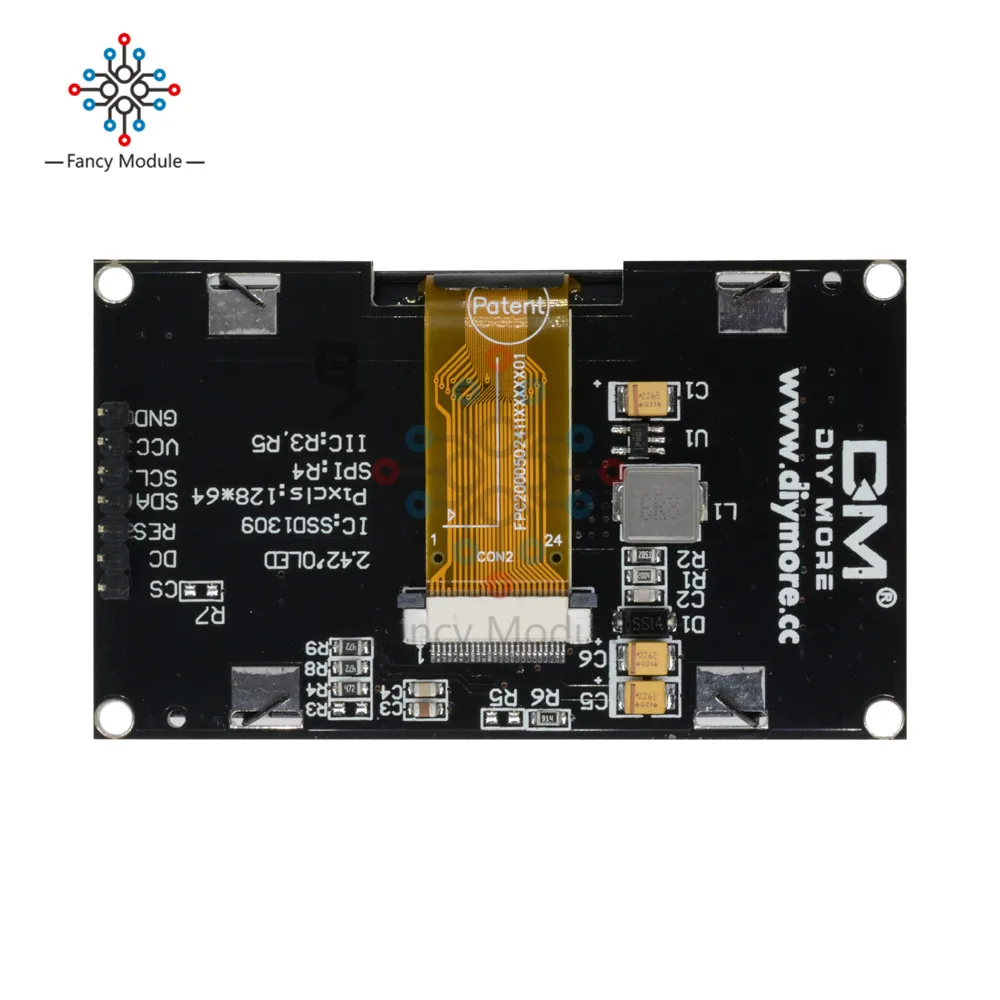 2,42 дюймовый ЖК-экран 12864 OLED дисплей модуль IIC IEC SPI серийный C51 STM32 SSD1309 для Arduino 128X64 белый/синий/зеленый/желтый